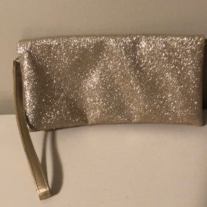 Gold glitter purse